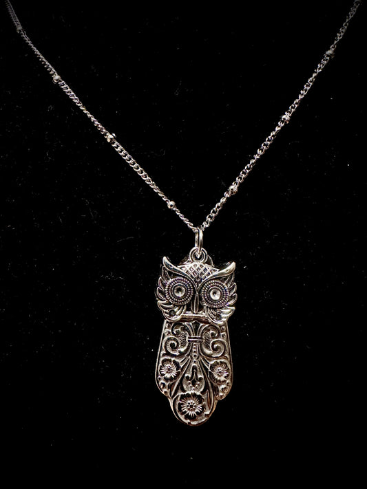 Owl Pendant - "Precious"