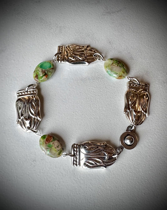 Danish Princess & Dyed Imperial Jasper Bracelet