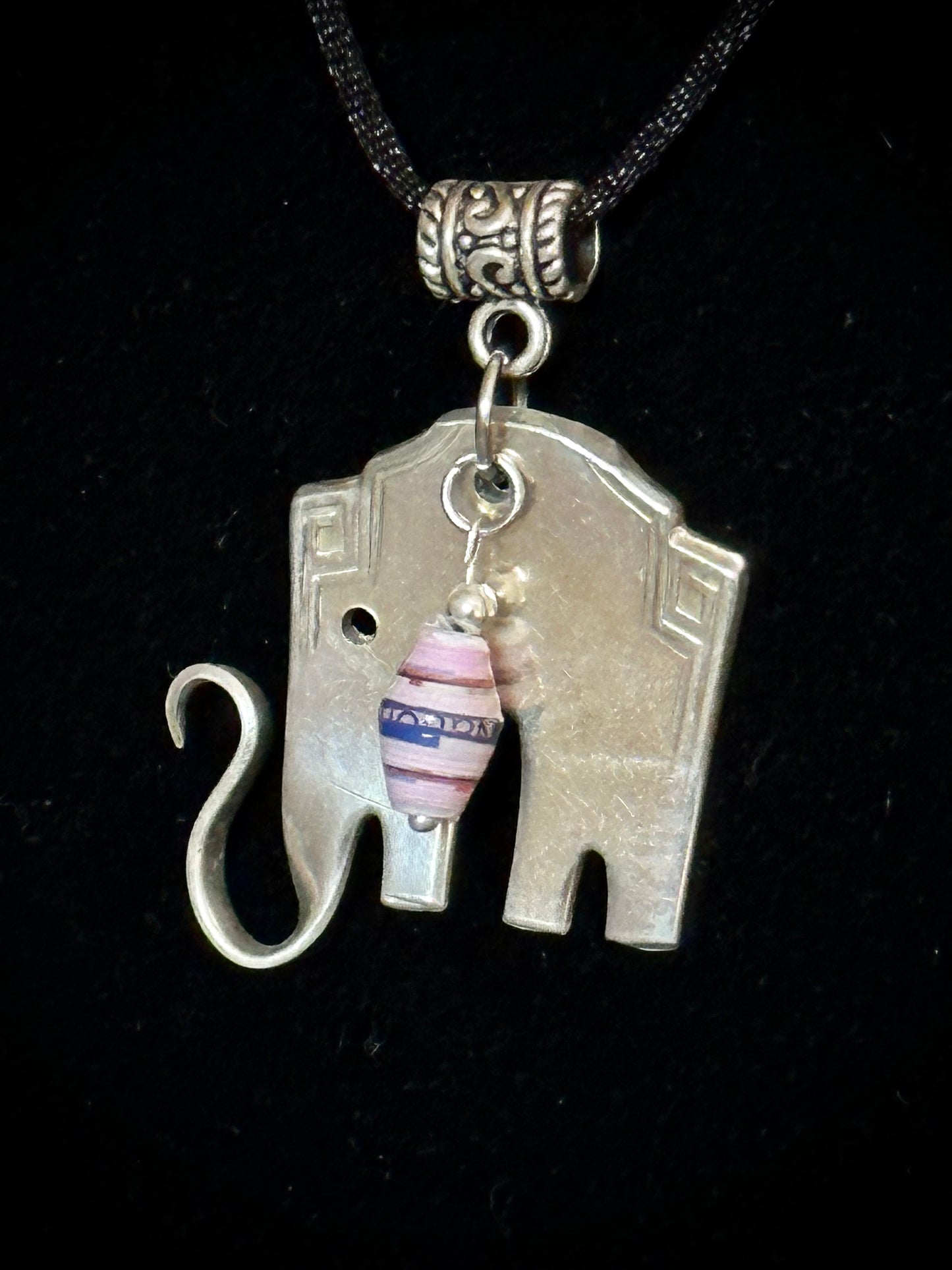 Lucky "Grecian" Elephant Pendant