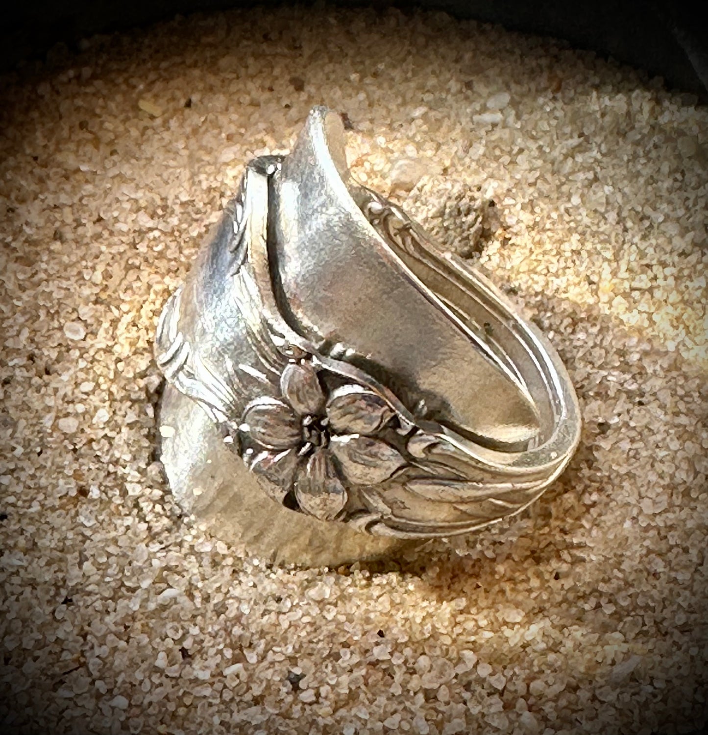 Schraffs Vintage Silver Plated Shield Ring