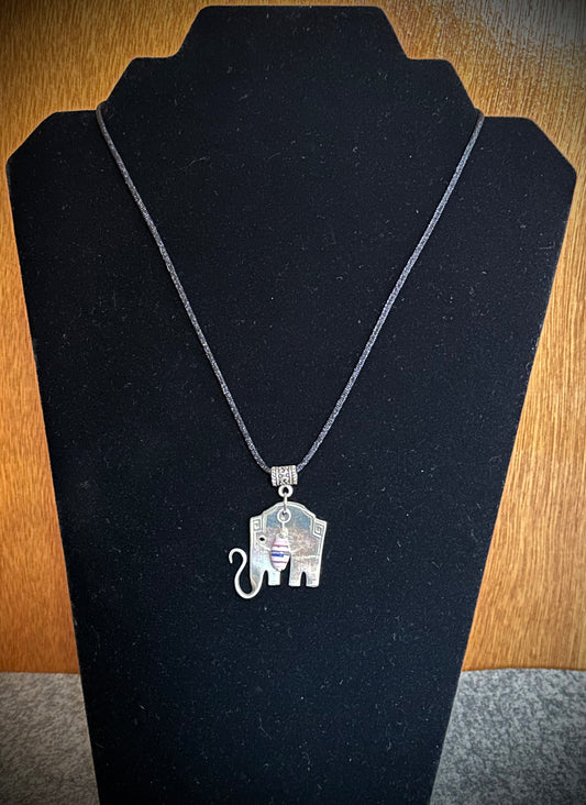 Lucky "Grecian" Elephant Pendant