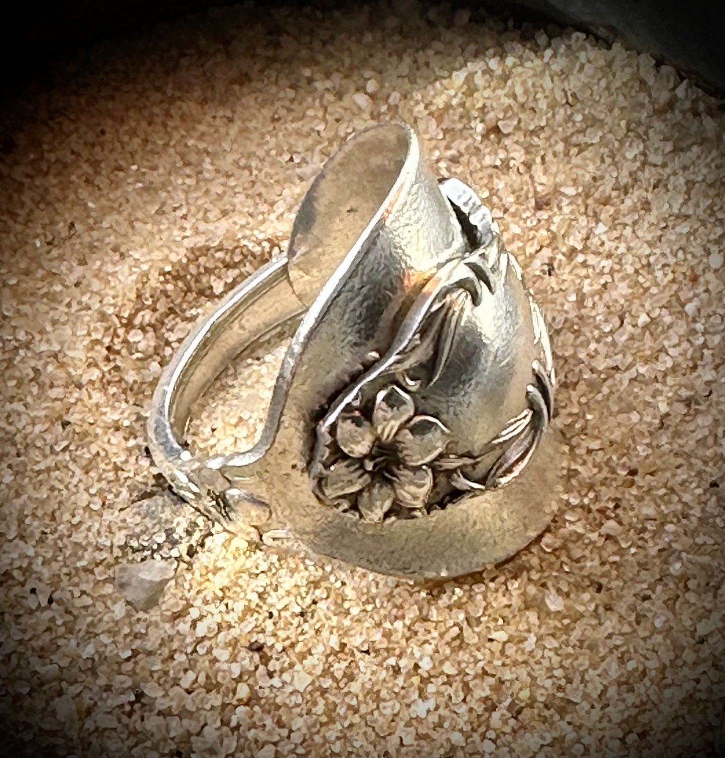 Schraffs Vintage Silver Plated Shield Ring
